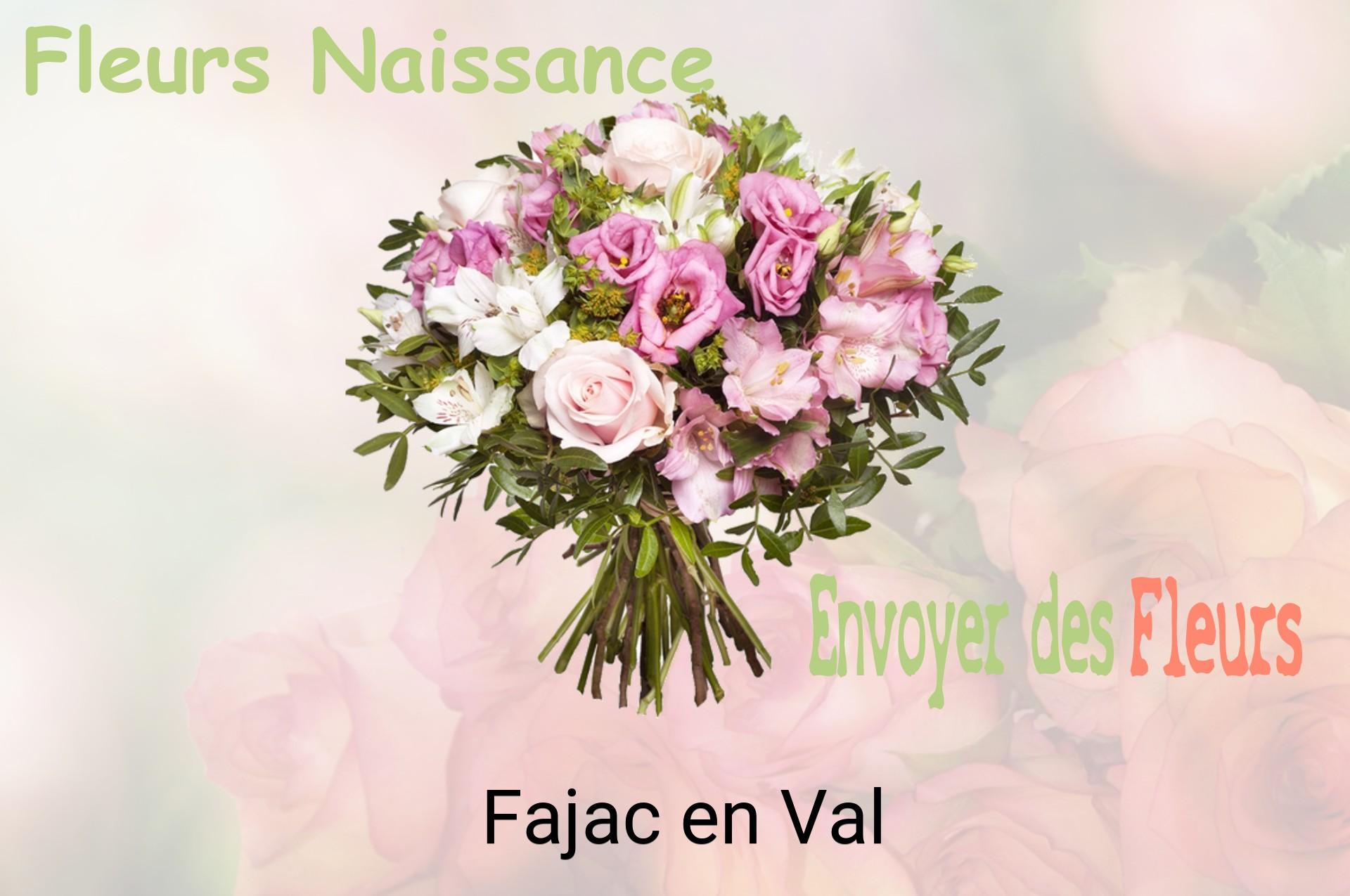 Bouquet de fleurs de naissance livré à Fajac-en-Val