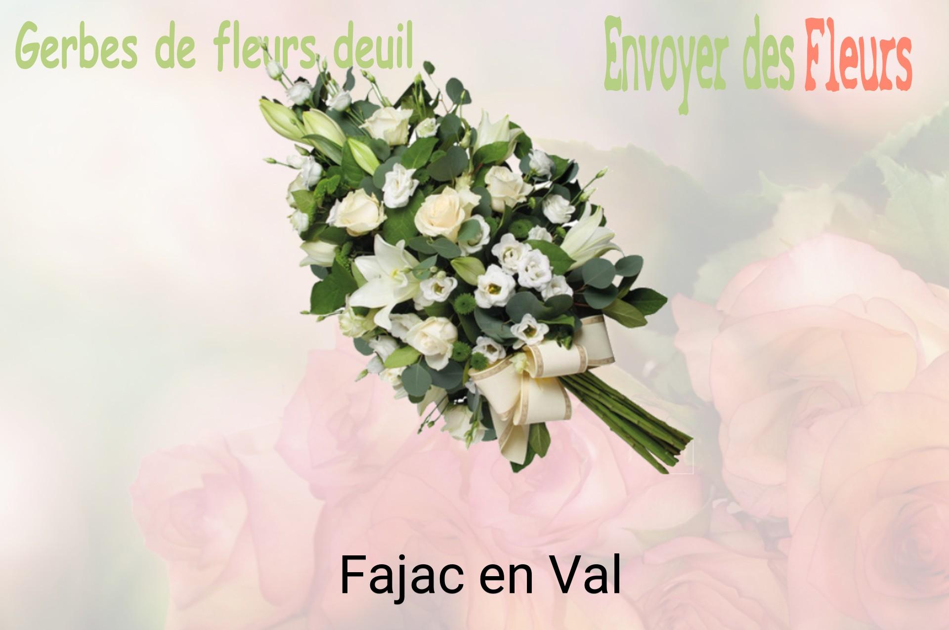 Gerbe de fleurs de deuil livrée à Fajac-en-Val